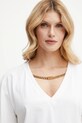 Βαμβακερό μπλουζάκι Marciano Guess CHRISSY λευκό 5GGI03.6298A