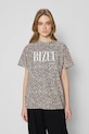 Bizuu tricou din bumbac KIRAL animal bej KIRAL.SANLEO.BRAZOWY.KW