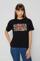 Bizuu t-shirt in cotone RALZA tessuto elasticizzato nero RALZA.CZARNY.KW25