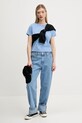 Abercrombie & Fitch tricou din bumbac KI139.5231.241 albastru SS25