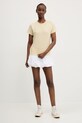 Bavlnené tričko Abercrombie & Fitch KI139.5231.421 žltá SS25