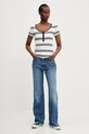 Abercrombie & Fitch t-shirt KI139.5271.204 biały SS25