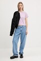 Abercrombie & Fitch tricou din bumbac KI139.5308.675 violet SS25