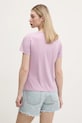 Ρούχα Βαμβακερό μπλουζάκι Abercrombie & Fitch KI185.5058.665 μωβ