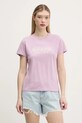 Abercrombie & Fitch t-shirt in cotone violetto KI185.5058.665