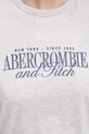 Abercrombie & Fitch pamut póló KI185.5058.912 szürke