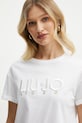 Liu Jo t-shirt bawełniany biały WA5007.JS923