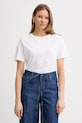 Liu Jo t-shirt bawełniany aplikacja biały WA5147.JS923
