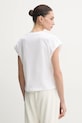Odzież Liu Jo t-shirt bawełniany VA5151.JS923 biały