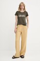 Liu Jo t-shirt VA5154.JS003 zielony SS25