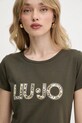 Liu Jo t-shirt zielony VA5154.JS003
