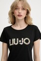 Liu Jo t-shirt czarny VA5154.JS003