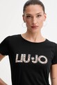 Liu Jo t-shirt fekete VA5154.JS003