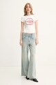 Miss Sixty tricou 6S1SJ56800 alb SS25