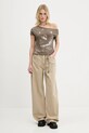 Miss Sixty tricou 6S2SJ14400 maro SS25