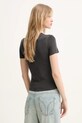 Îmbrăcăminte Miss Sixty tricou din amestec de mătase 6S1RJ23100 gri