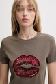 Miss Sixty t-shirt brązowy 6S2SJ01200