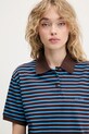 Miss Sixty polo bawełniane niebieski 6S2SJ0590J