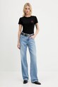 Miss Sixty tricou 6S2SJ19500 negru SS25