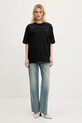 Miss Sixty t-shirt bawełniany 6S2SJ76100 czarny AA00