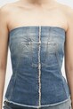 Traper bluza Rick Owens DRKSHDW Bustier Top plava DS01E3127.DWB