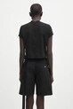 Одяг Бавовняна футболка Rick Owens DRKSHDW Cropped Small Level T DS01E3207.RNEP2 чорний