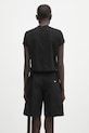 Одежда Хлопковая футболка Rick Owens DRKSHDW Cropped Small Level T DS01E3207.RNEP2 чёрный
