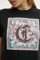 Just Cavalli t-shirt bawełniany 78PAHC12.CJ600 czarny