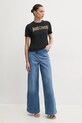 Just Cavalli t-shirt in cotone 78PAHE15.CJ110 nero SS25