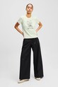 Karl Lagerfeld tricou din bumbac bej A2W17086