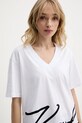 Karl Lagerfeld t-shirt bawełniany biały A2W17104