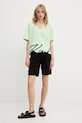 Karl Lagerfeld tricou din bumbac A2W17104 verde SS25