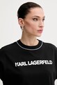 Karl Lagerfeld tricou din bumbac negru A2W17109