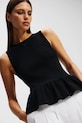 Ρούχα Top Karl Lagerfeld A2W18014 μαύρο