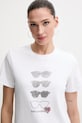 Karl Lagerfeld t-shirt bawełniany biały A2W17103