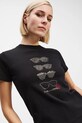 Îmbrăcăminte Karl Lagerfeld tricou din bumbac A2W17103 negru