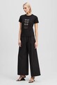 Karl Lagerfeld tricou din bumbac negru A2W17103