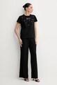 Karl Lagerfeld tricou din bumbac A2W17120 negru SS25
