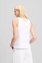 Bavlněný top Karl Lagerfeld A2W17066 bílá SS25