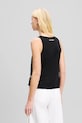 Karl Lagerfeld top bawełniany A2W17066 czarny SS25
