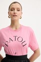 Patou t-shirt bawełniany różowy JE1369999