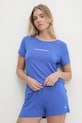 Emporio Armani Underwear tricou lounge imprimeu violet EW000780.AF12192