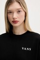 Bavlnené tričko Vans čierna VN000MCFBLK1