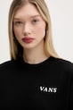 Vans tricou din bumbac negru VN000MCFBLK1