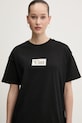 Vans tricou din bumbac negru VN000MCGBLK1