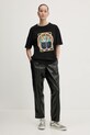 Vans t-shirt bawełniany VN000NXFBLK1 czarny SS25