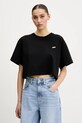 Vans tricou din bumbac imprimeu negru VN000P5QBLK1