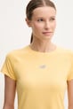 New Balance tricou de alergare Jacquard galben WT51223CEE