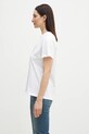 GANNI cotton t-shirt Basic Jersey Kittens Relaxed T4060 white SS25