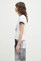Хлопковая футболка GANNI Basic Jersey Bear Small T4061 белый SS25